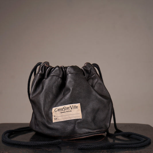 DARK NOIR - LEATHER EFFECT BAG / GSV63G05