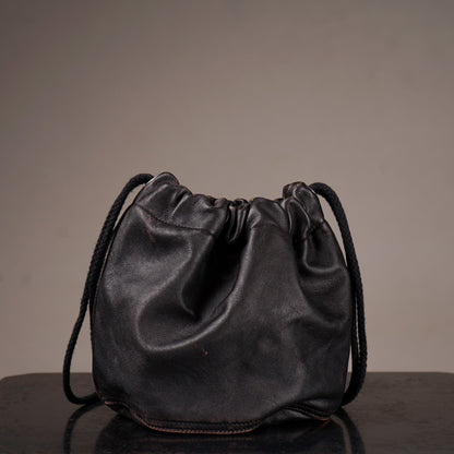 DARK NOIR - LEATHER EFFECT BAG / GSV63G05