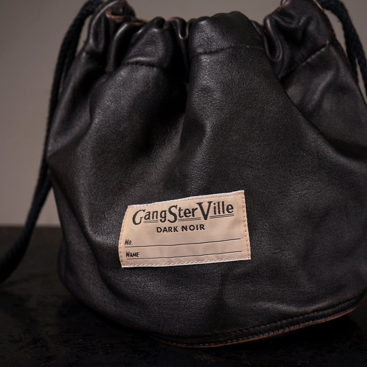 DARK NOIR - LEATHER EFFECT BAG / GSV63G05