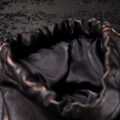 DARK NOIR - LEATHER EFFECT BAG / GSV63G05