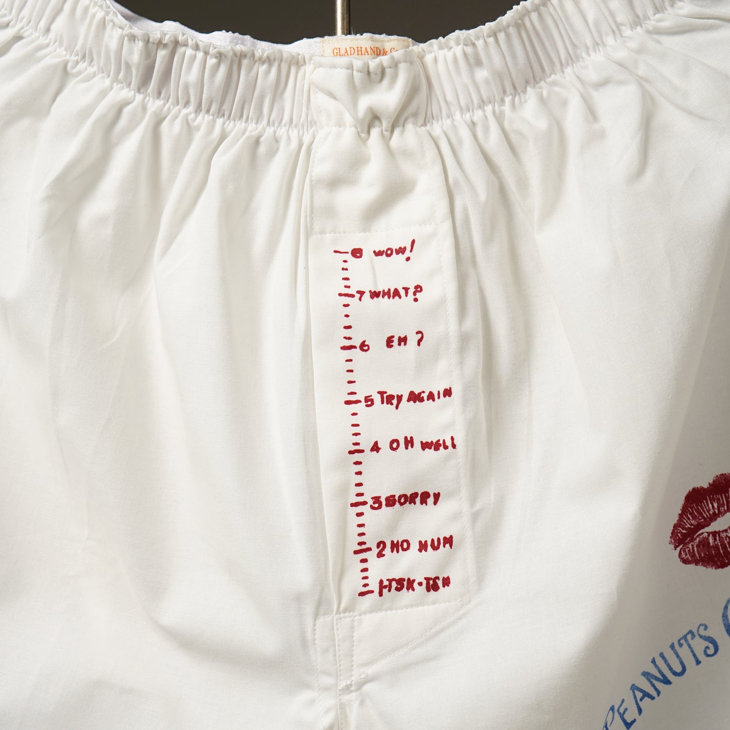 STANDARD BOXER SHORTS  04 "PANTY MESSAGE LOGO"【Peanuts & Co × GLADHAND & Co.】