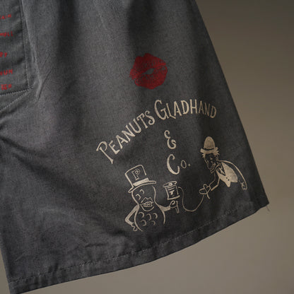 STANDARD BOXER SHORTS  04 "PANTY MESSAGE LOGO"【Peanuts & Co × GLADHAND & Co.】