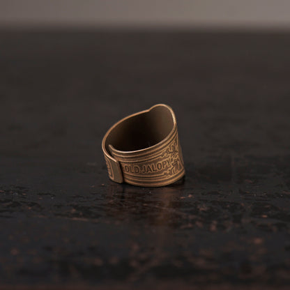 CIGAR TAG RING "BRASS"