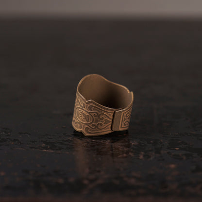 CIGAR TAG RING "BRASS"