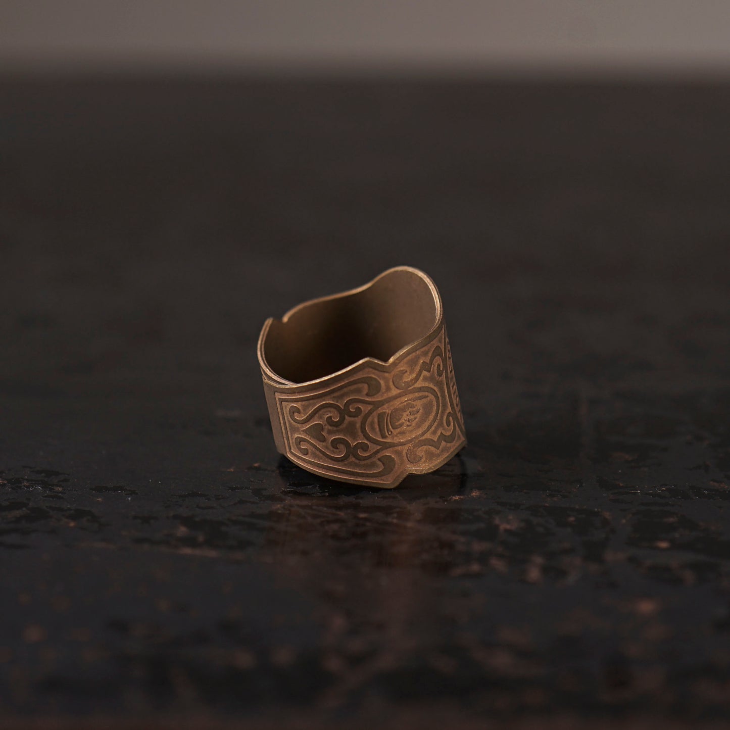 CIGAR TAG RING "BRASS"