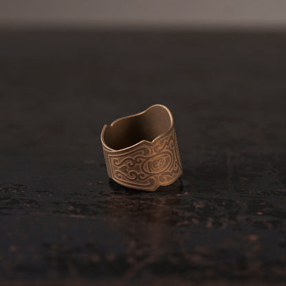CIGAR TAG RING "BRASS"