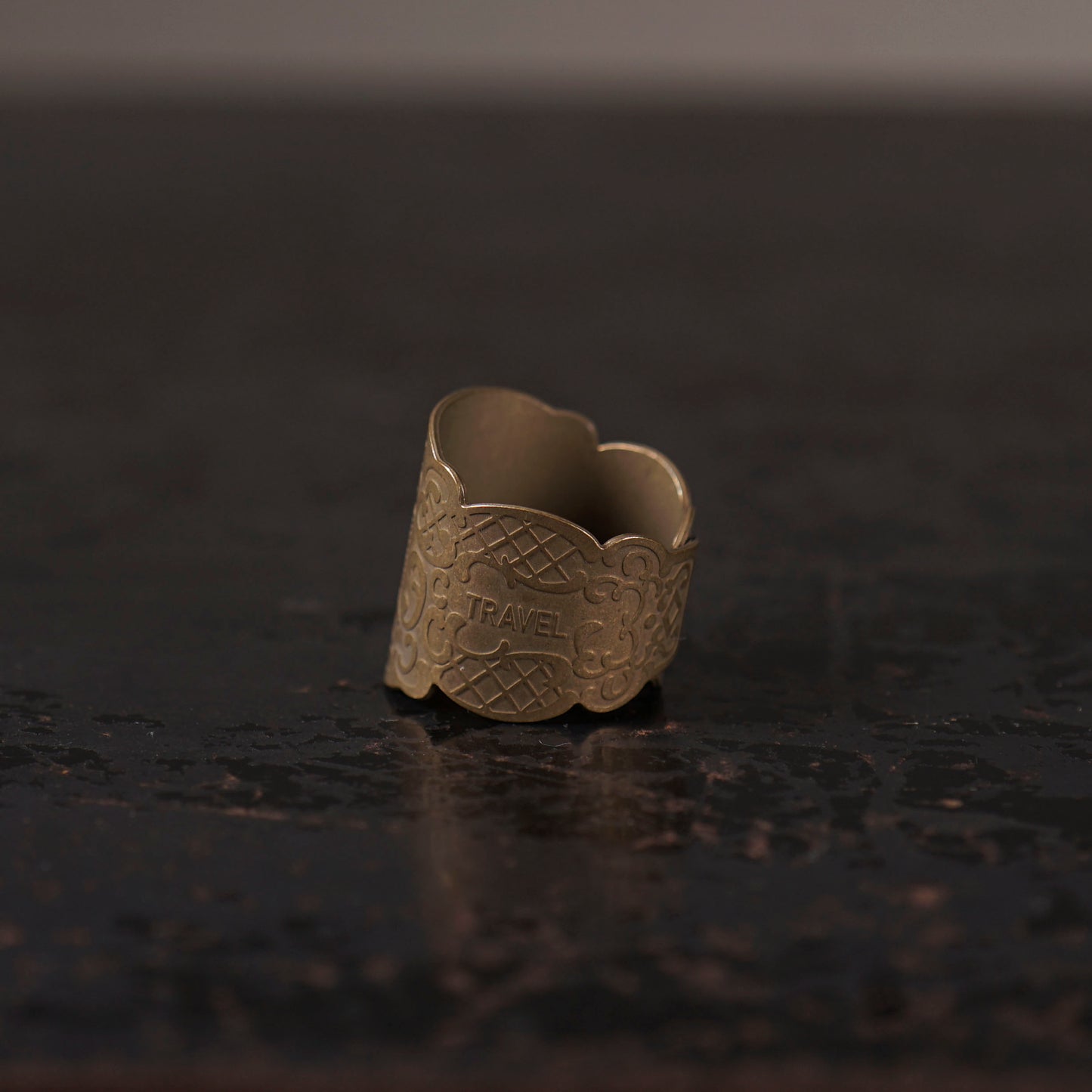 CIGAR TAG RING "BRASS"