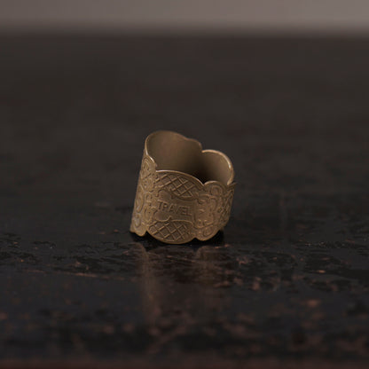 CIGAR TAG RING "BRASS"