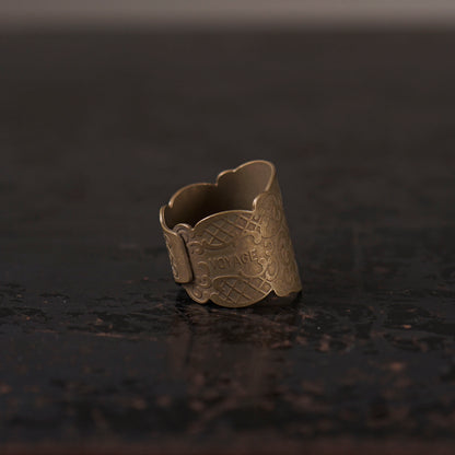 CIGAR TAG RING "BRASS"