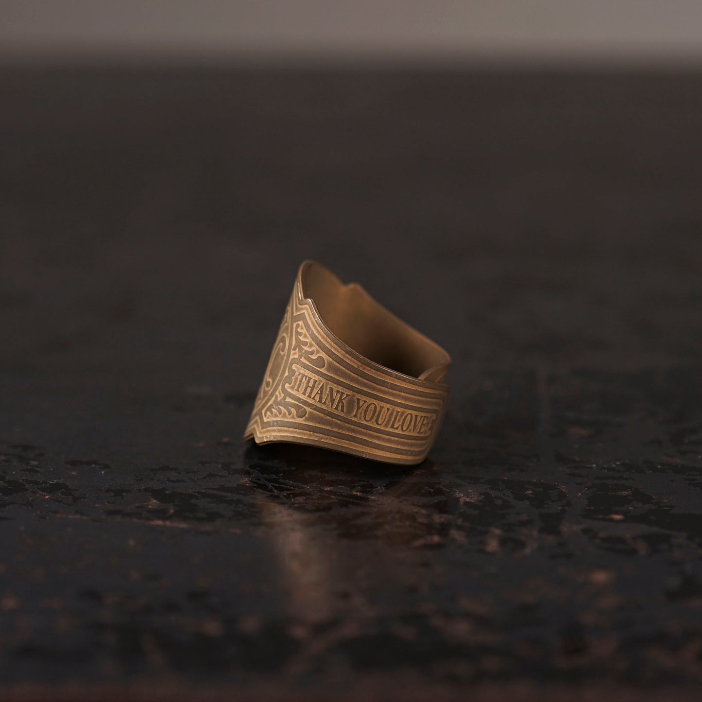 CIGAR TAG RING "BRASS"