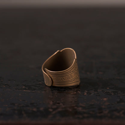 CIGAR TAG RING "BRASS"