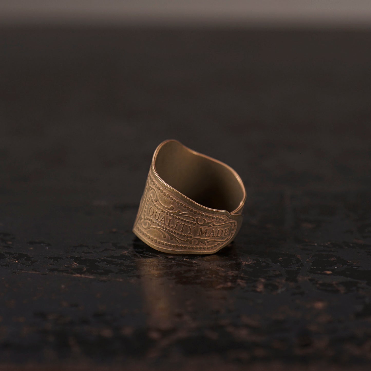 CIGAR TAG RING "BRASS"