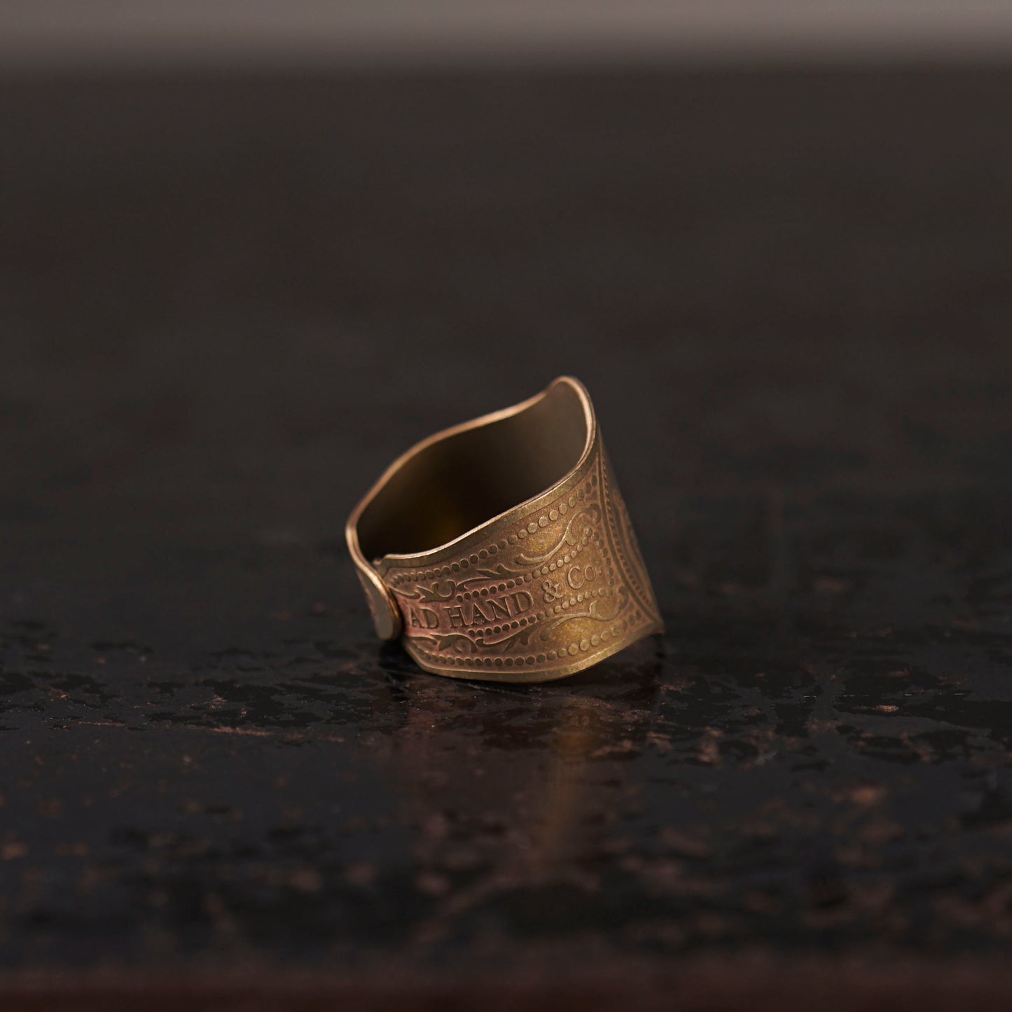 CIGAR TAG RING "BRASS"