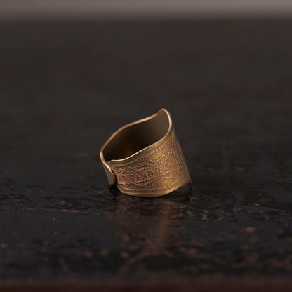 CIGAR TAG RING "BRASS"