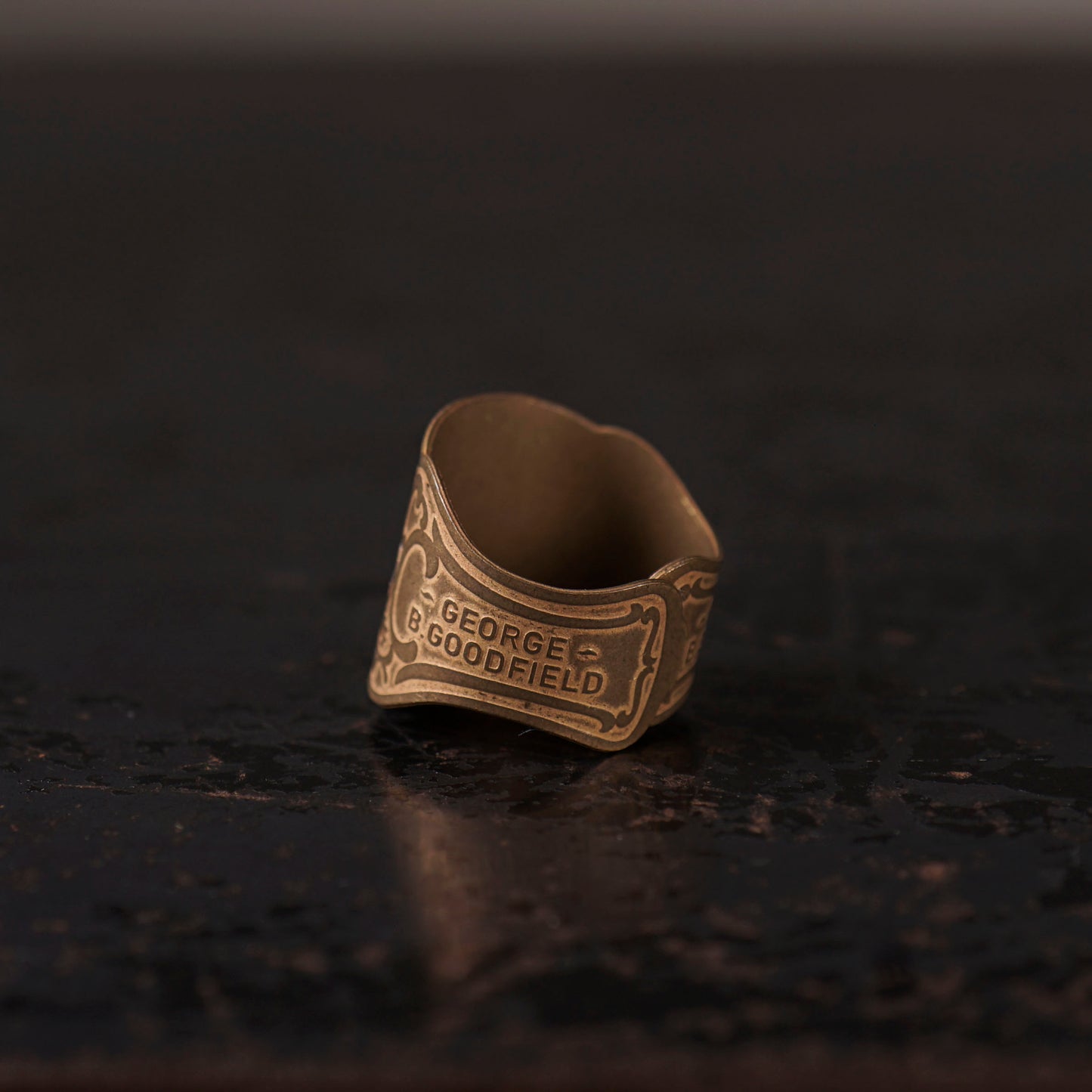 CIGAR TAG RING "BRASS"