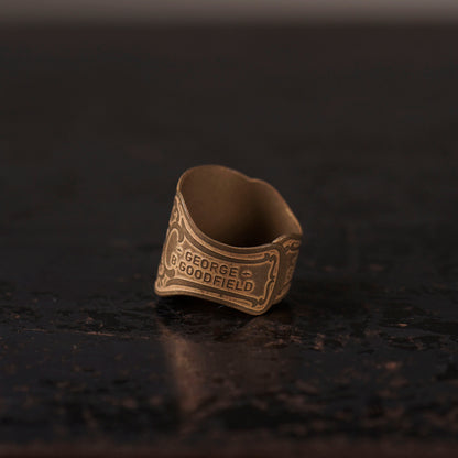 CIGAR TAG RING "BRASS"