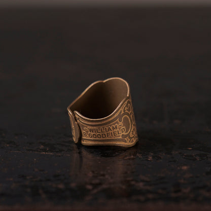 CIGAR TAG RING "BRASS"