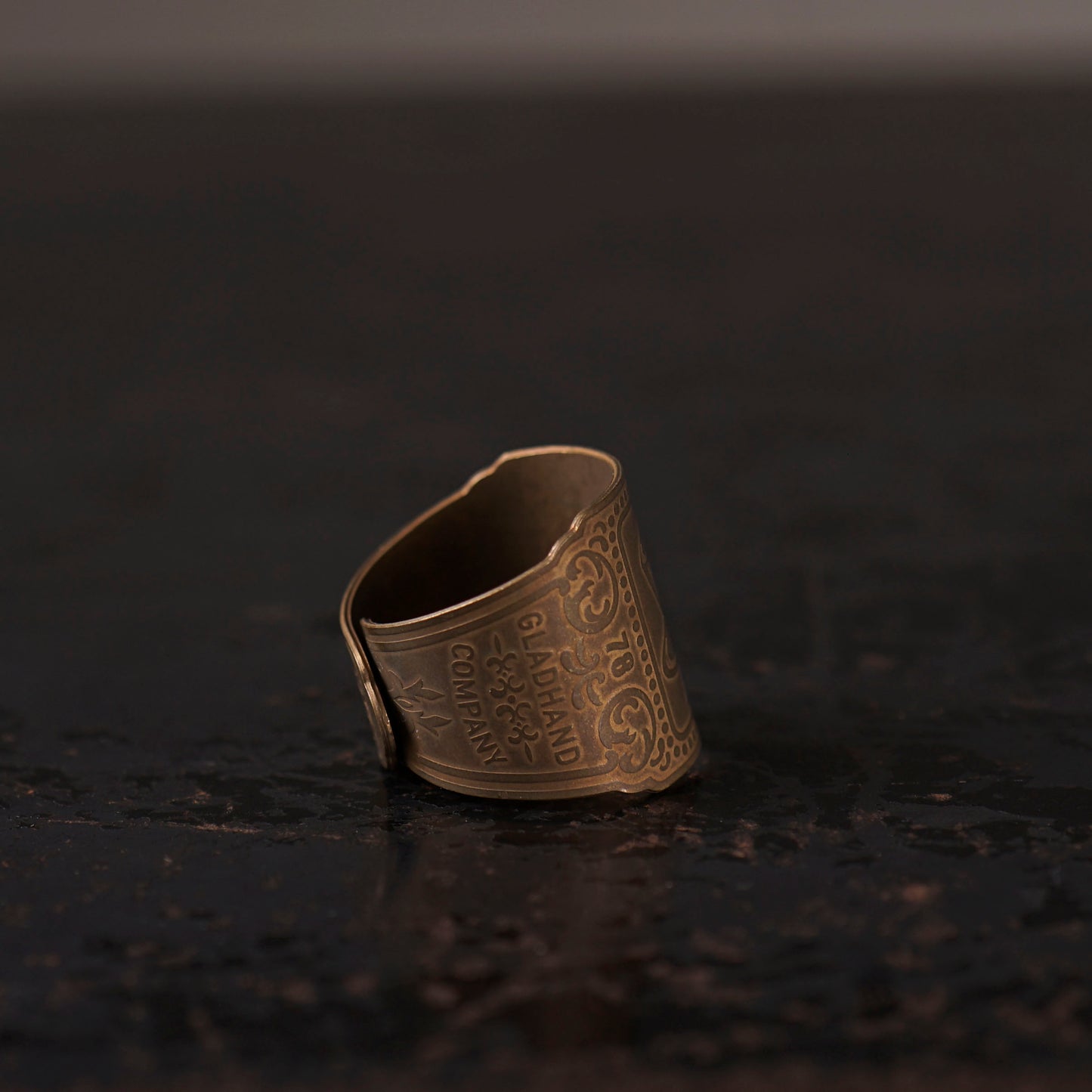 CIGAR TAG RING "BRASS"