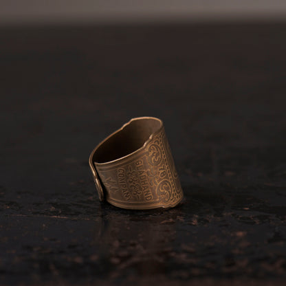 CIGAR TAG RING "BRASS"