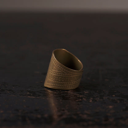 CIGAR TAG RING "BRASS"