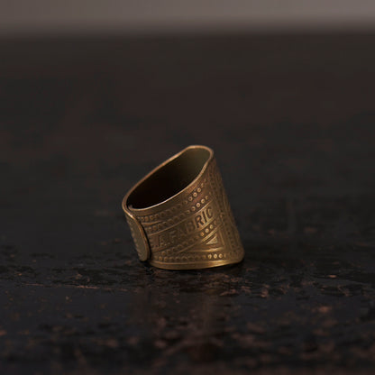 CIGAR TAG RING "BRASS"