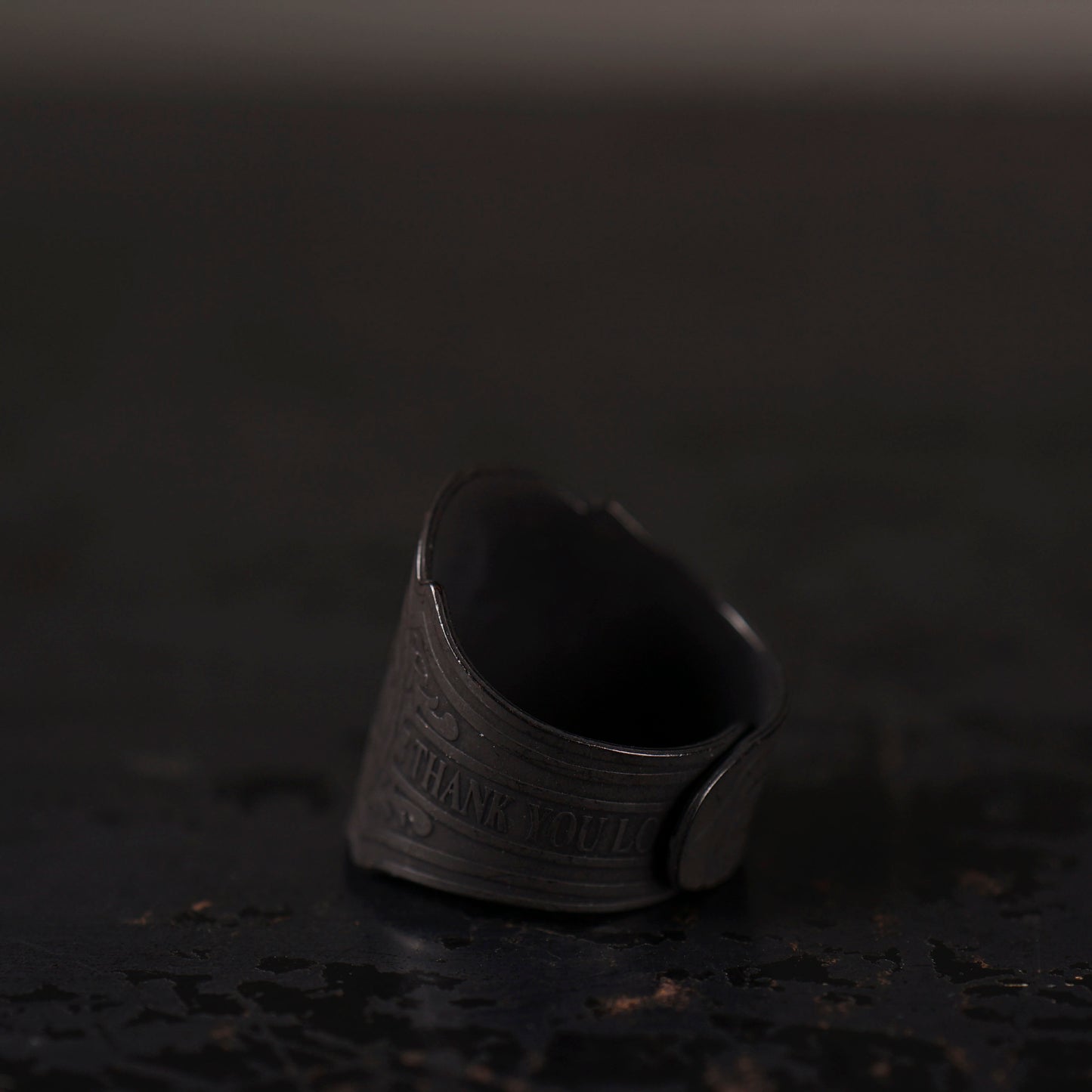 CIGAR TAG RING "BLACK"