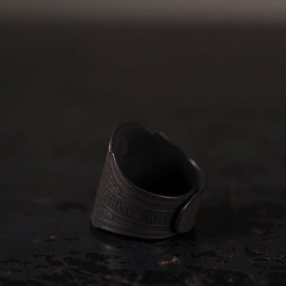 CIGAR TAG RING "BLACK"