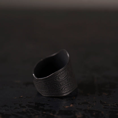 CIGAR TAG RING "BLACK"