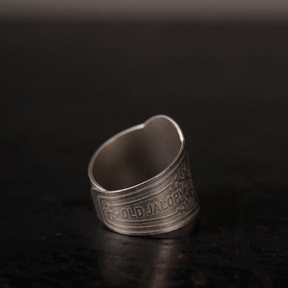 CIGAR TAG RING "SILVER"