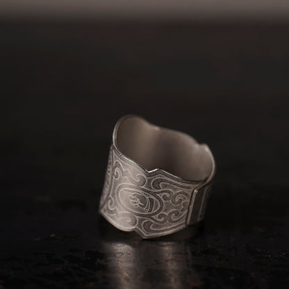 CIGAR TAG RING "SILVER"