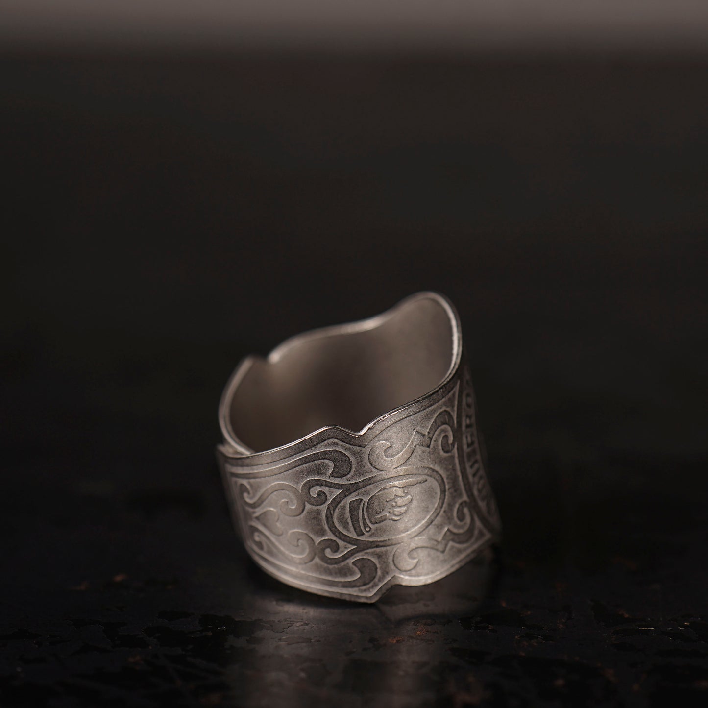 CIGAR TAG RING "SILVER"