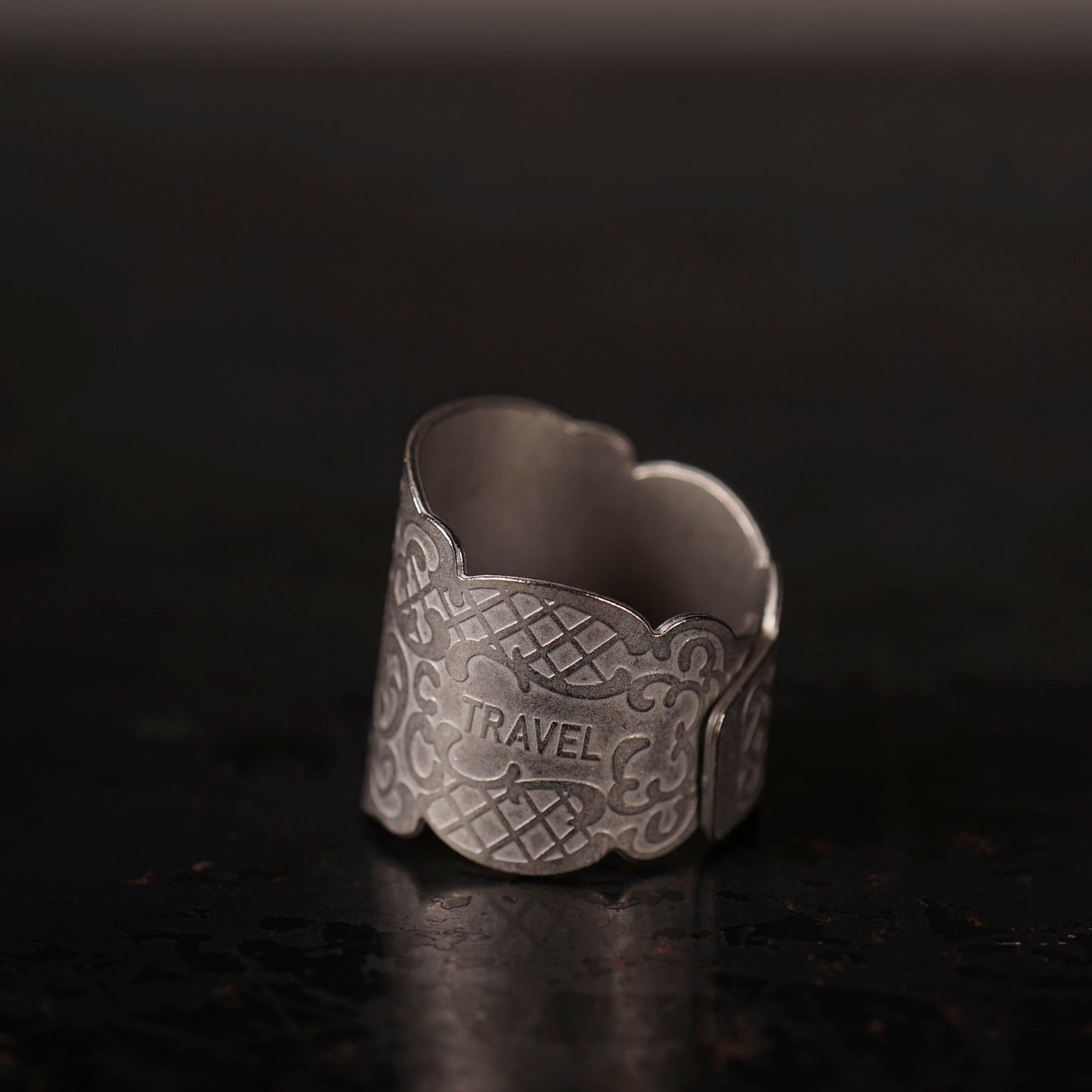 CIGAR TAG RING "SILVER"