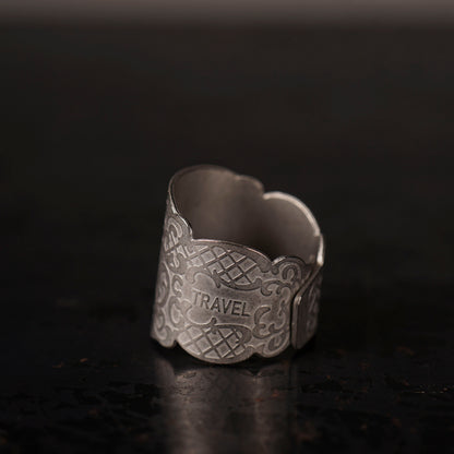CIGAR TAG RING "SILVER"