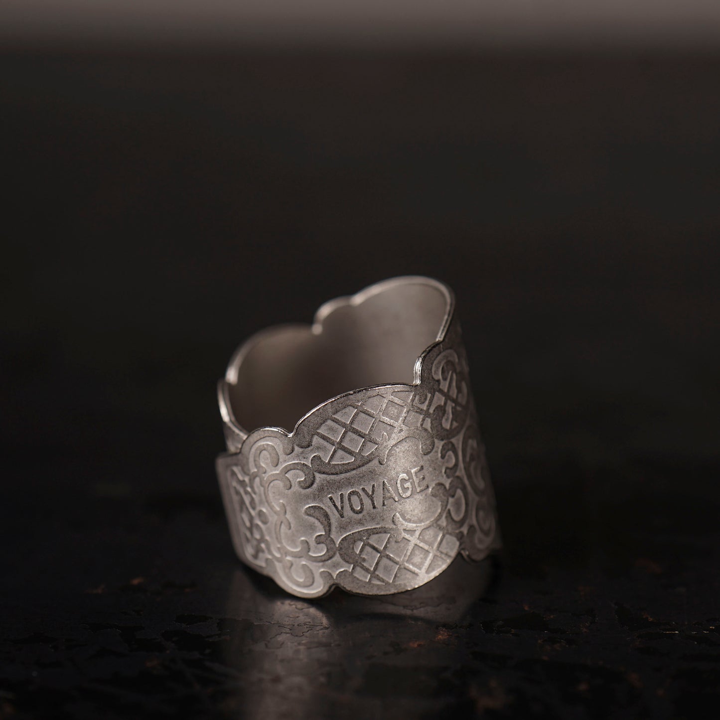 CIGAR TAG RING "SILVER"