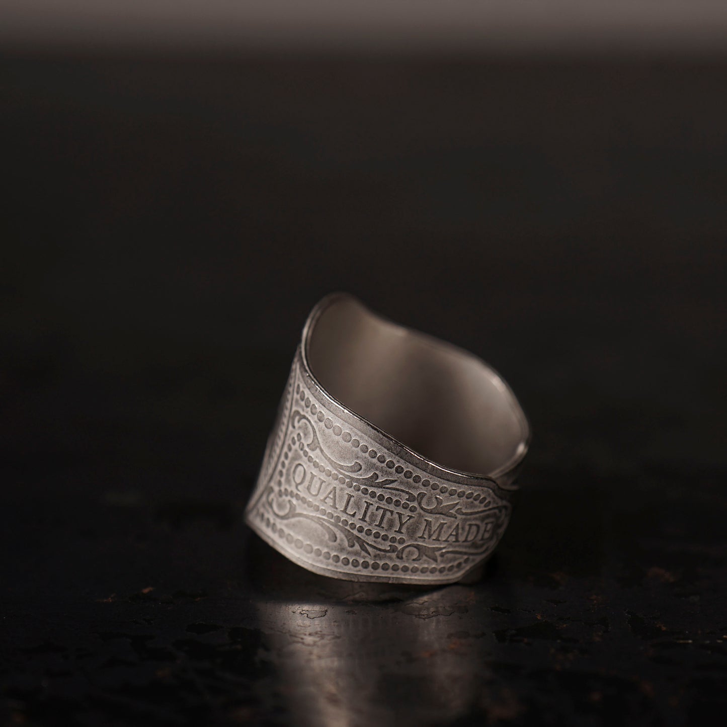 CIGAR TAG RING "SILVER"
