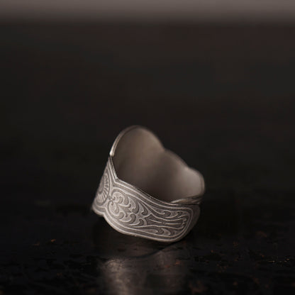 CIGAR TAG RING "SILVER"