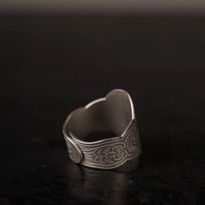 CIGAR TAG RING "SILVER"
