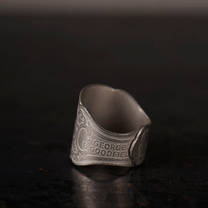 CIGAR TAG RING "SILVER"
