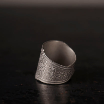 CIGAR TAG RING "SILVER"
