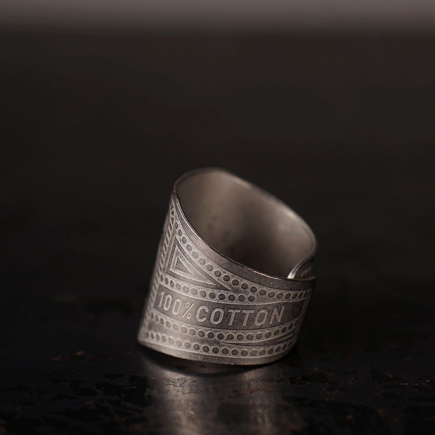 CIGAR TAG RING "SILVER"