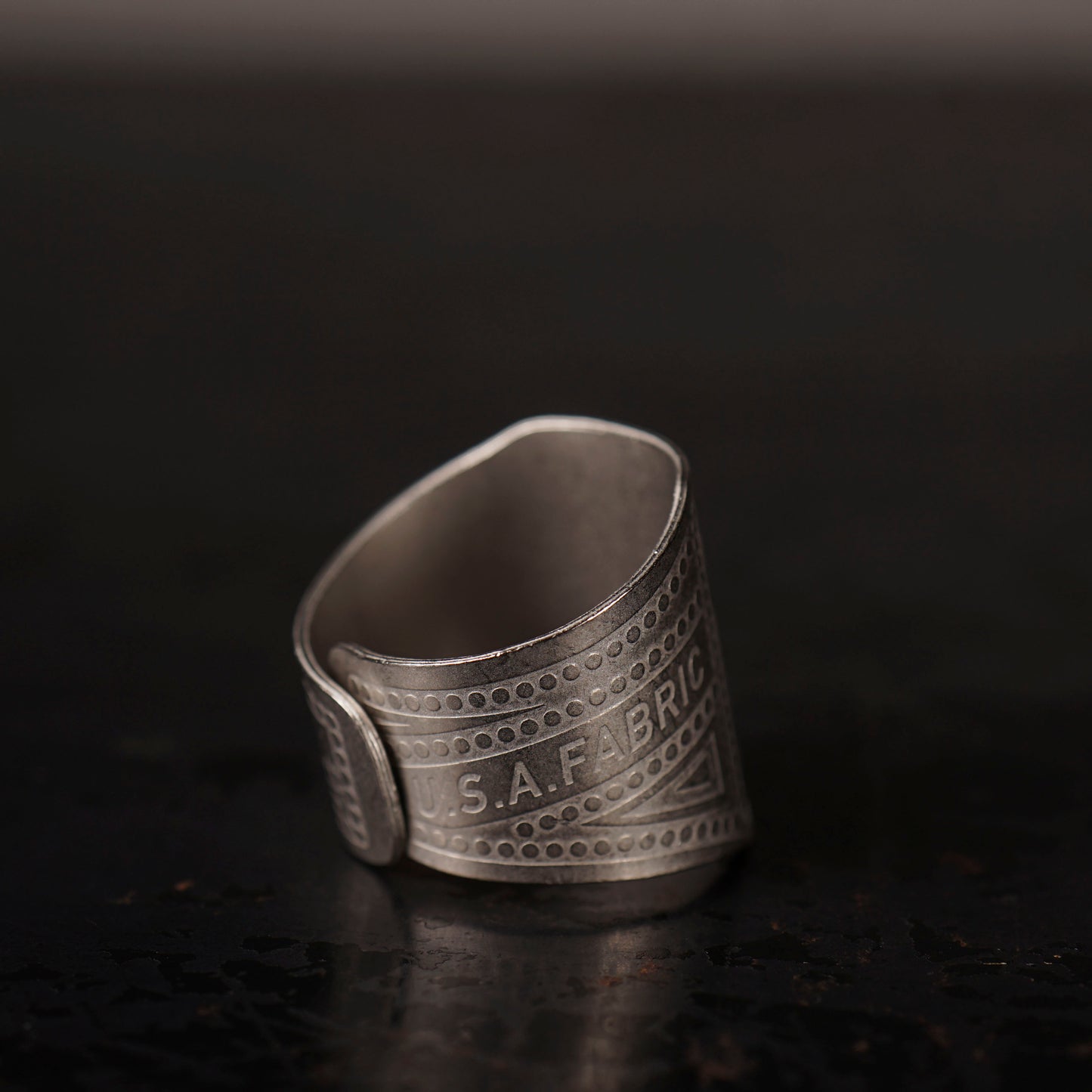 CIGAR TAG RING "SILVER"