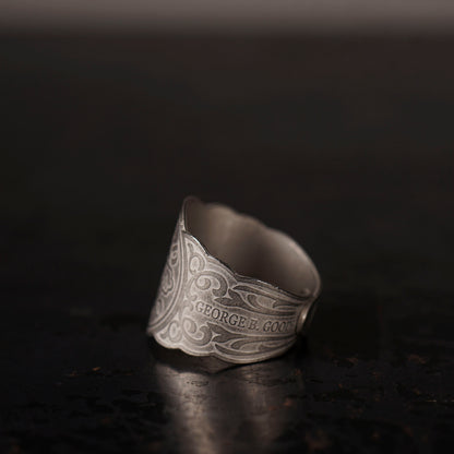 CIGAR TAG RING "SILVER"