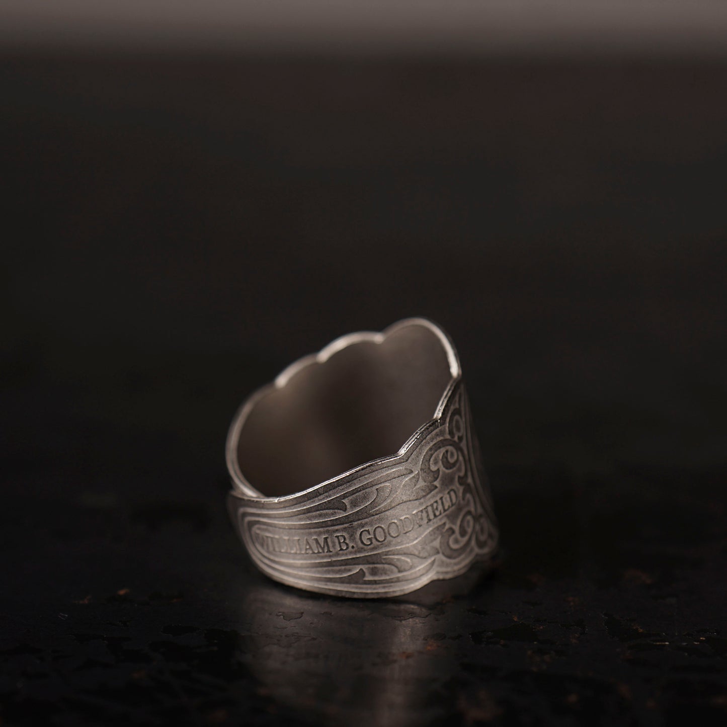 CIGAR TAG RING "SILVER"