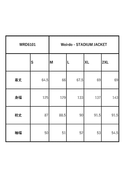 Weirdo - STADIUM JACKET / WRD6101