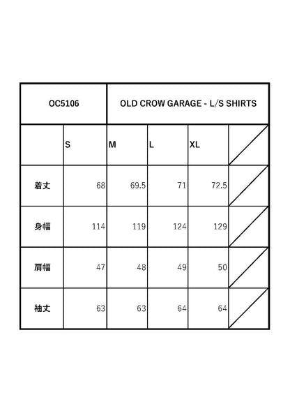 OLD CROW GARAGE - L/S SHIRTS / OC5106