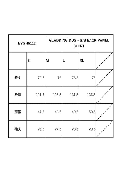 GLADDING DOG - S/S BACK PANEL SHIRT / BYGH6112 GLADHAND / GLAD HAND