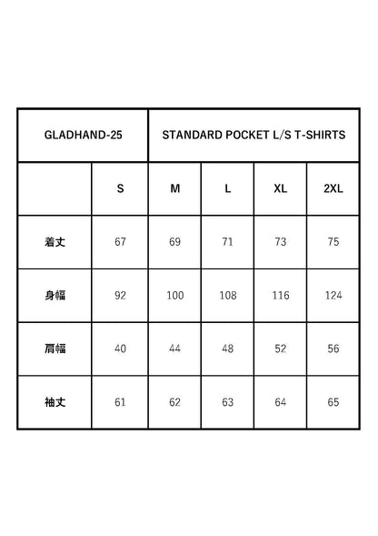 STANDARD POCKET L/S T-SHIRTS / GH-25【PACK-T】GLADHAND