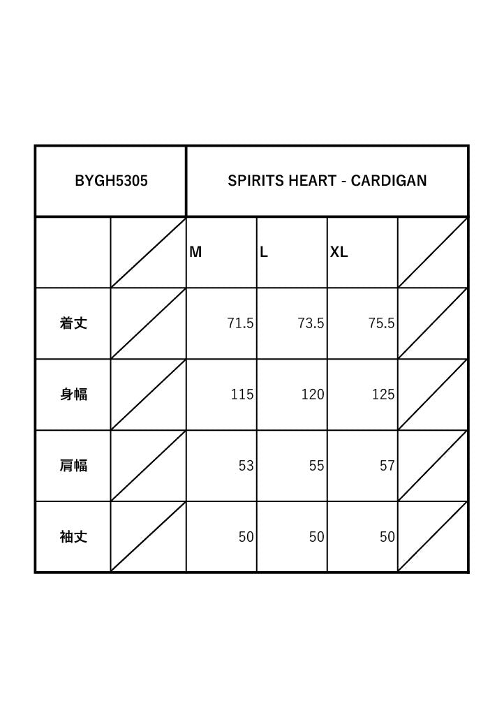 SPIRITS HEART - CARDIGAN / BYGH5305