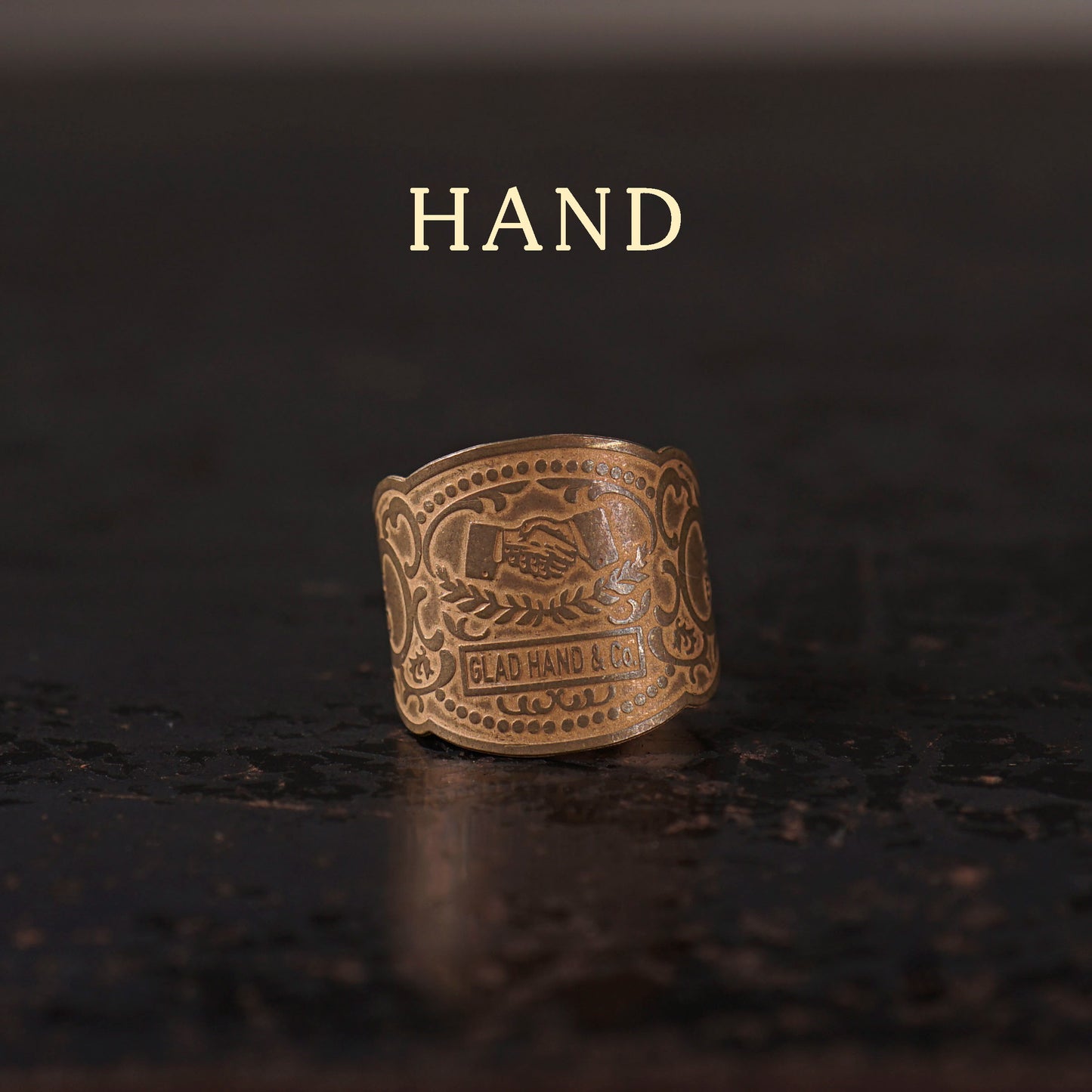 CIGAR TAG RING "BRASS"