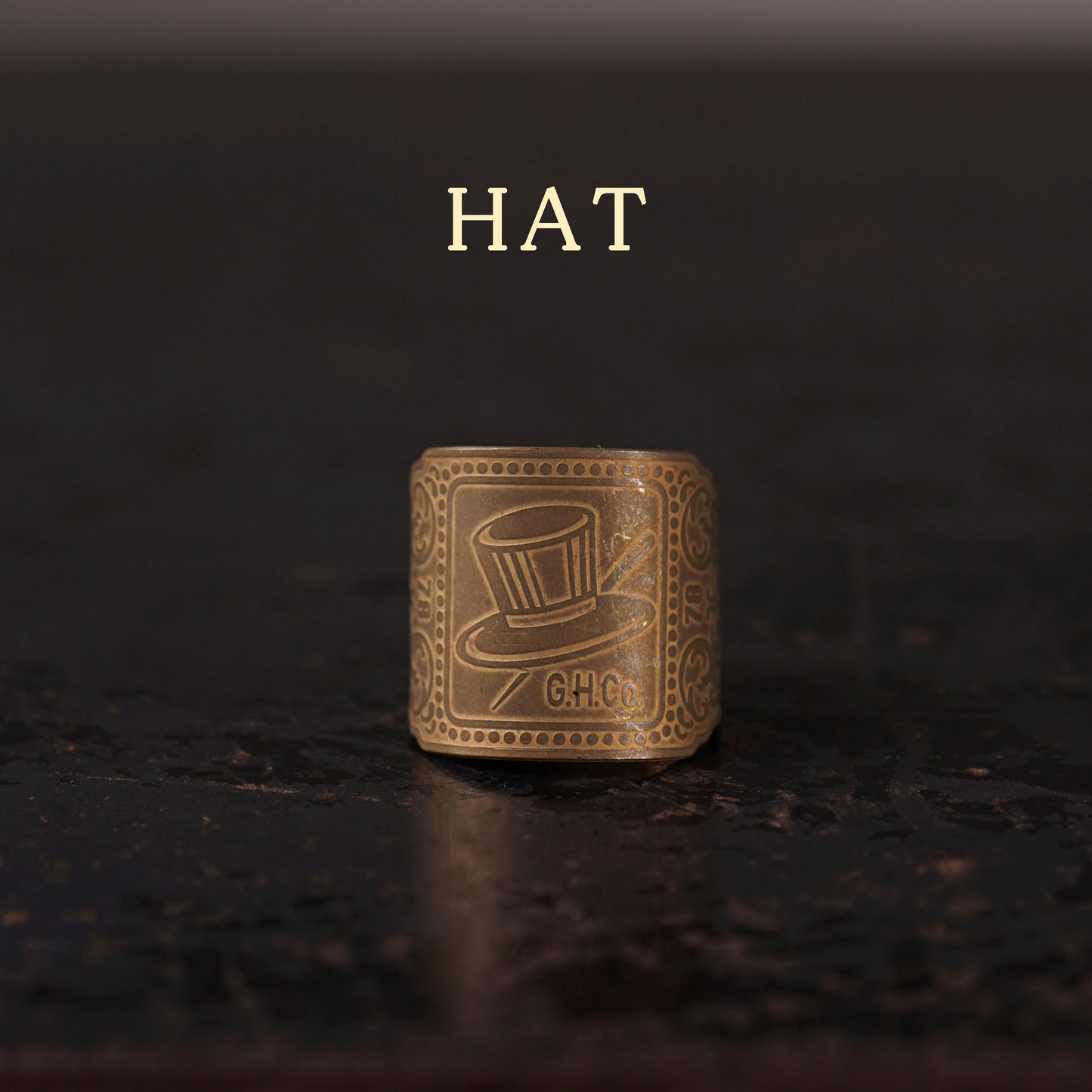 CIGAR TAG RING "BRASS"